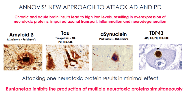 Buntanetap inhibits production of proteins